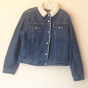 Levi’s Original Trucker Sherpa Denim Jacket NWT